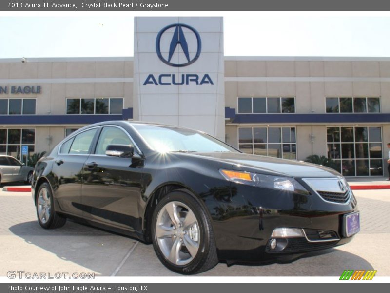 Crystal Black Pearl / Graystone 2013 Acura TL Advance