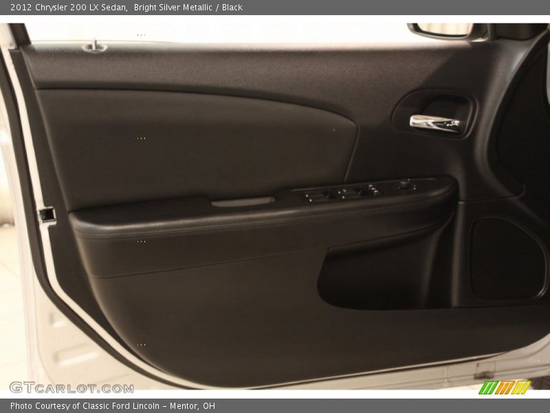 Bright Silver Metallic / Black 2012 Chrysler 200 LX Sedan