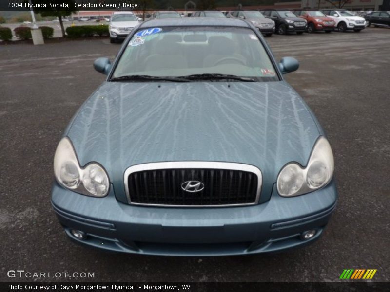 Celadon Green / Beige 2004 Hyundai Sonata