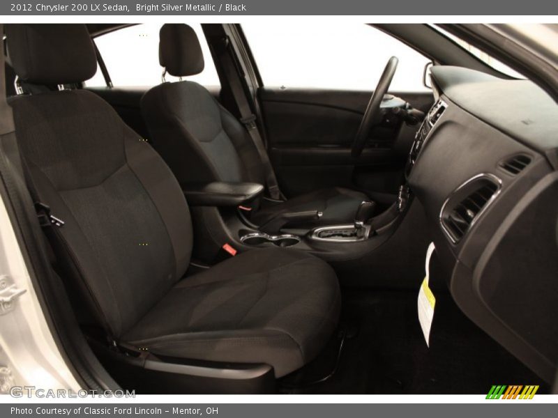 Bright Silver Metallic / Black 2012 Chrysler 200 LX Sedan