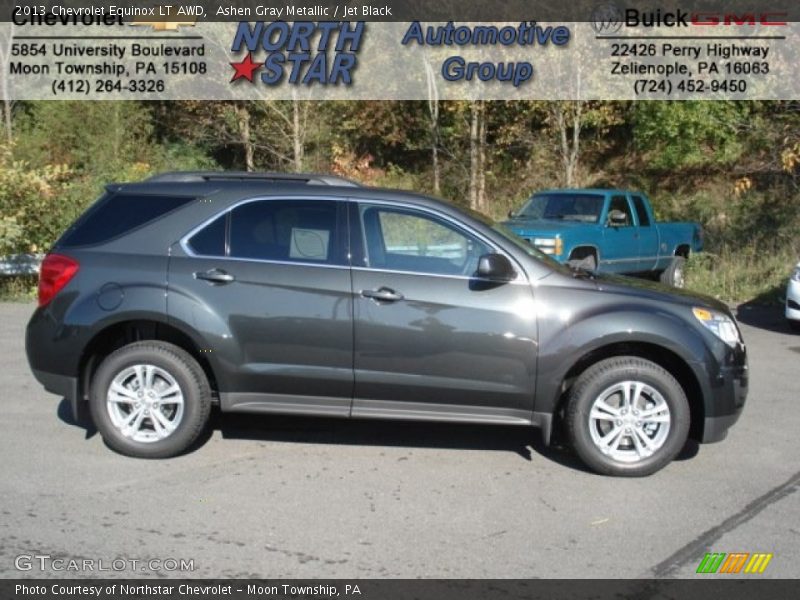 Ashen Gray Metallic / Jet Black 2013 Chevrolet Equinox LT AWD