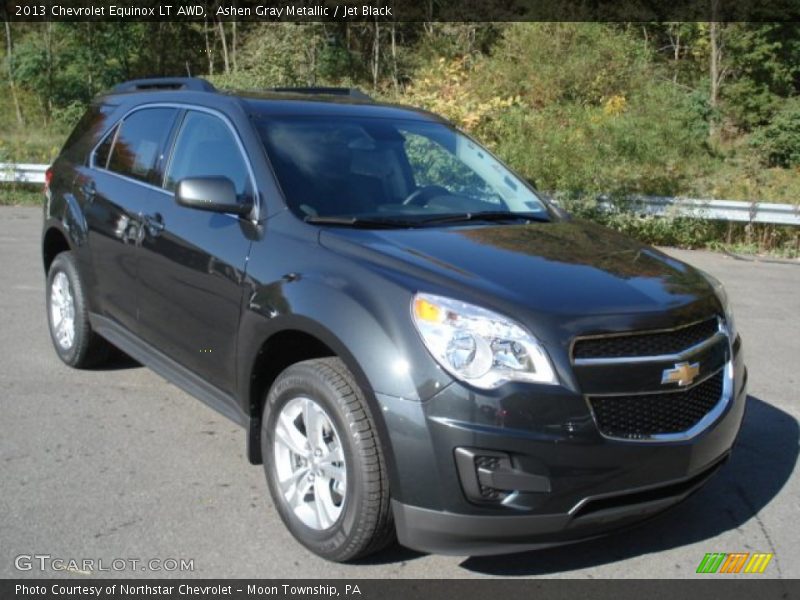 Ashen Gray Metallic / Jet Black 2013 Chevrolet Equinox LT AWD