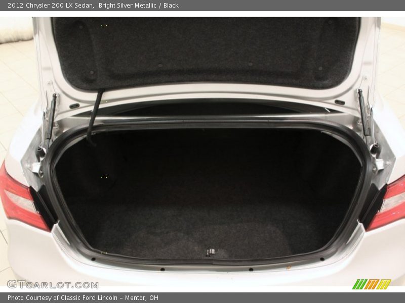 Bright Silver Metallic / Black 2012 Chrysler 200 LX Sedan