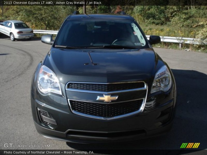 Ashen Gray Metallic / Jet Black 2013 Chevrolet Equinox LT AWD