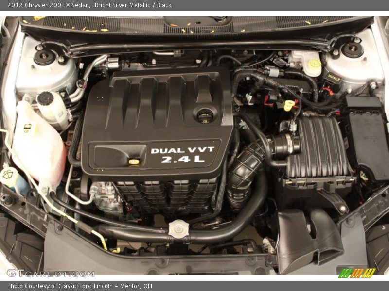 Bright Silver Metallic / Black 2012 Chrysler 200 LX Sedan