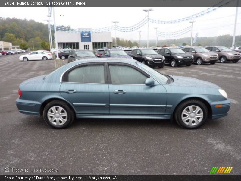 Celadon Green / Beige 2004 Hyundai Sonata