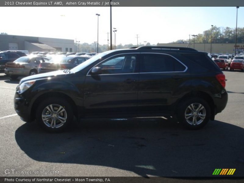 Ashen Gray Metallic / Jet Black 2013 Chevrolet Equinox LT AWD