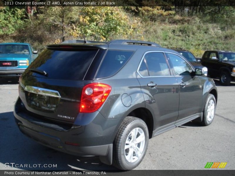 Ashen Gray Metallic / Jet Black 2013 Chevrolet Equinox LT AWD