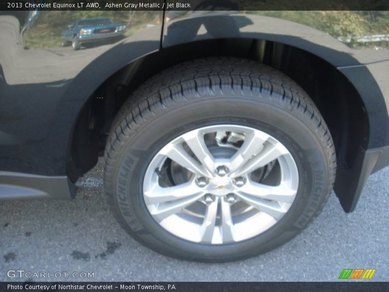 Ashen Gray Metallic / Jet Black 2013 Chevrolet Equinox LT AWD