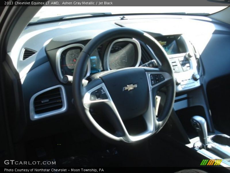 Ashen Gray Metallic / Jet Black 2013 Chevrolet Equinox LT AWD
