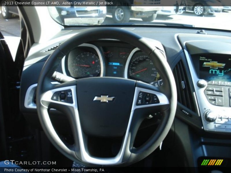 Ashen Gray Metallic / Jet Black 2013 Chevrolet Equinox LT AWD