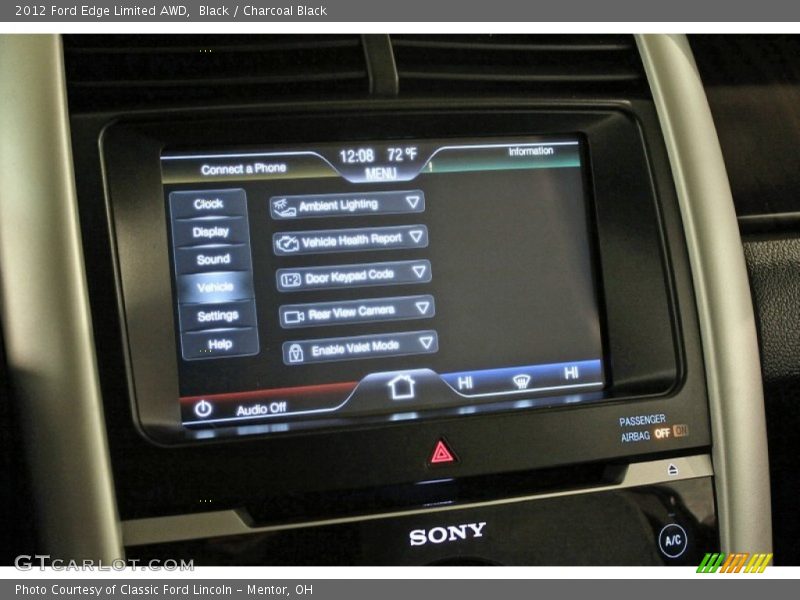 Black / Charcoal Black 2012 Ford Edge Limited AWD