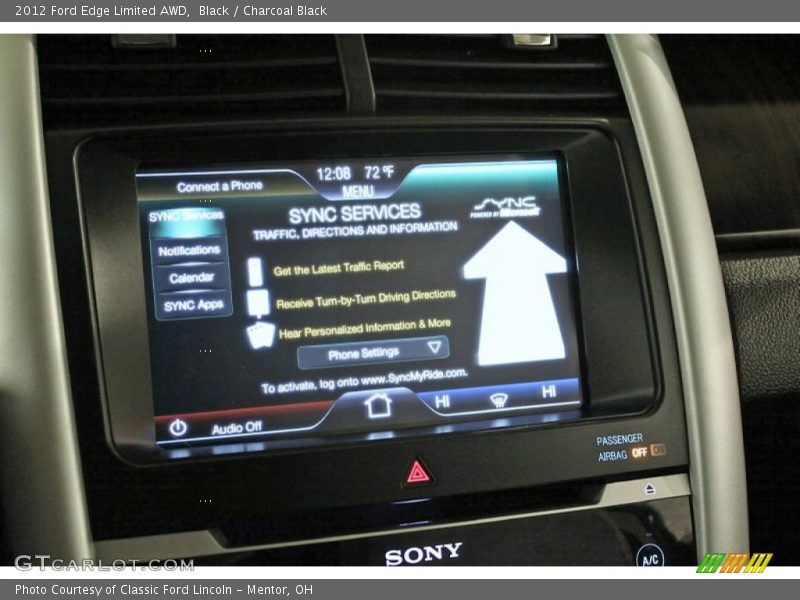 Black / Charcoal Black 2012 Ford Edge Limited AWD