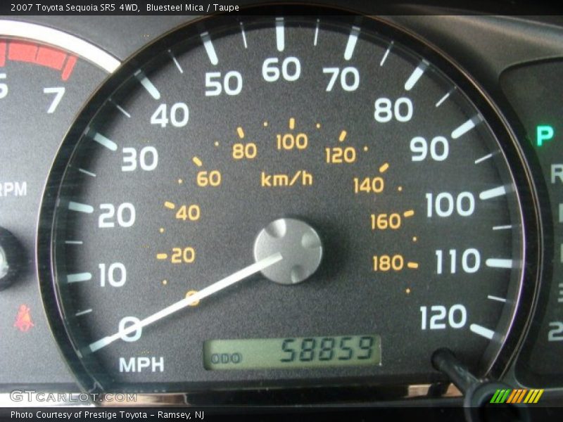 Bluesteel Mica / Taupe 2007 Toyota Sequoia SR5 4WD