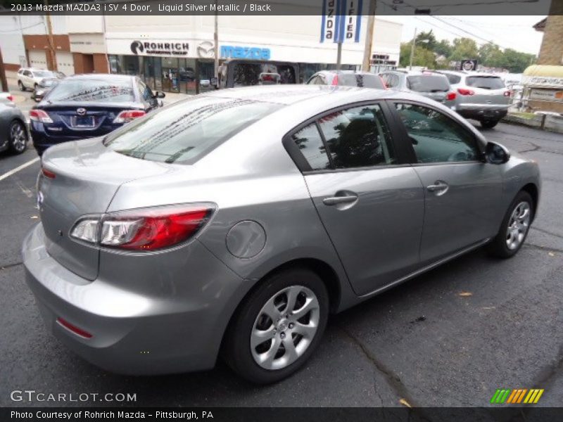 Liquid Silver Metallic / Black 2013 Mazda MAZDA3 i SV 4 Door