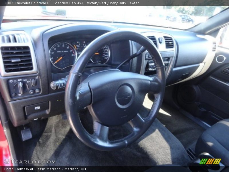 Victory Red / Very Dark Pewter 2007 Chevrolet Colorado LT Extended Cab 4x4