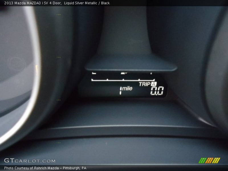 Liquid Silver Metallic / Black 2013 Mazda MAZDA3 i SV 4 Door