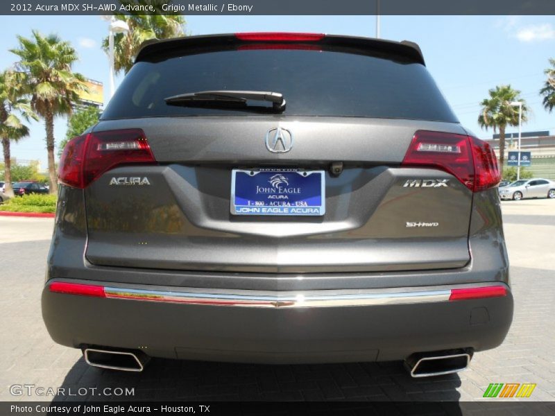 Grigio Metallic / Ebony 2012 Acura MDX SH-AWD Advance
