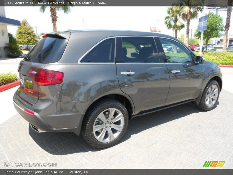 Grigio Metallic / Ebony 2012 Acura MDX SH-AWD Advance