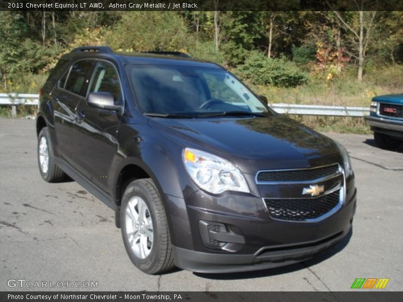 Ashen Gray Metallic / Jet Black 2013 Chevrolet Equinox LT AWD
