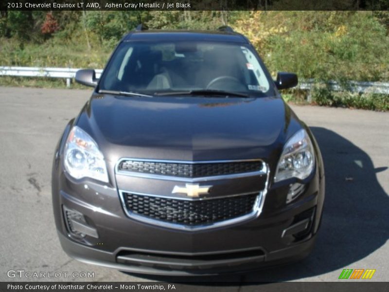 Ashen Gray Metallic / Jet Black 2013 Chevrolet Equinox LT AWD