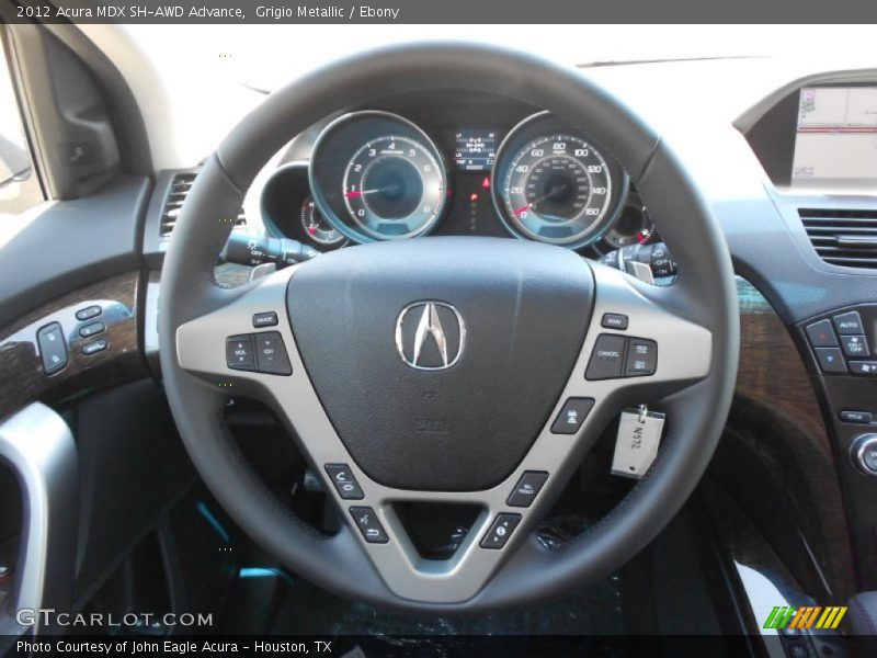 Grigio Metallic / Ebony 2012 Acura MDX SH-AWD Advance