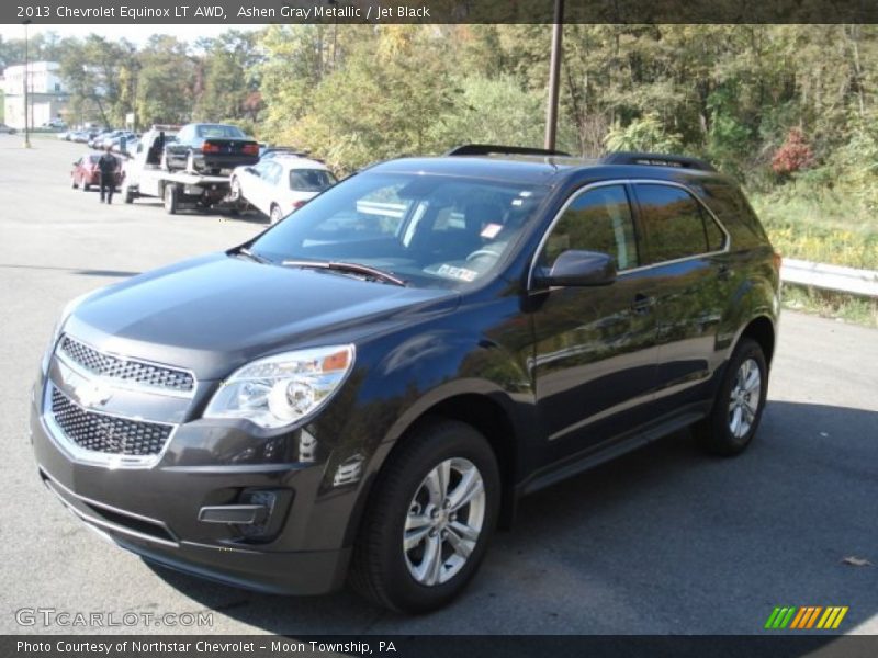 Ashen Gray Metallic / Jet Black 2013 Chevrolet Equinox LT AWD