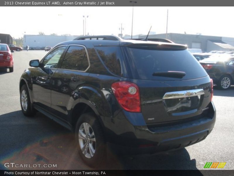 Ashen Gray Metallic / Jet Black 2013 Chevrolet Equinox LT AWD