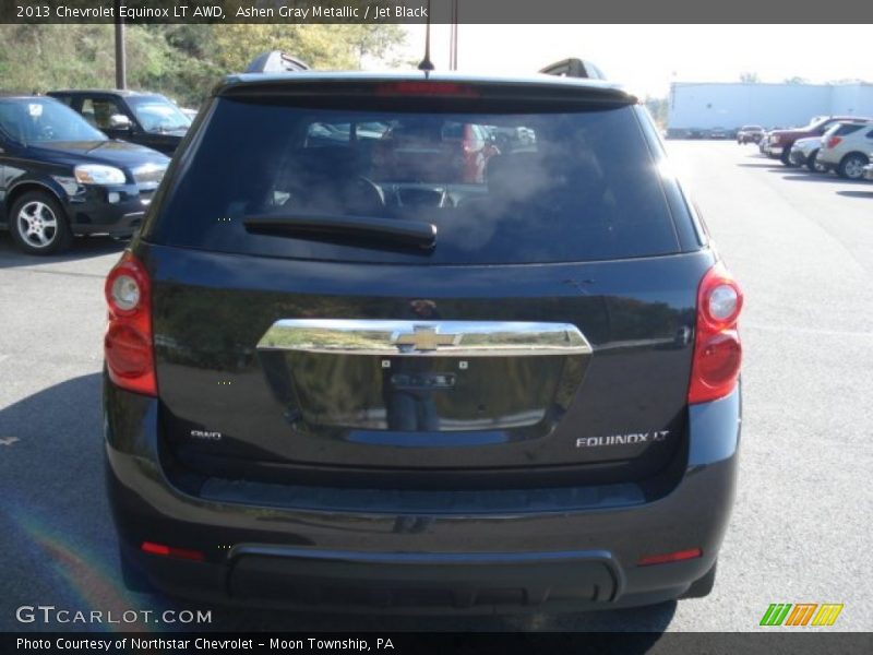 Ashen Gray Metallic / Jet Black 2013 Chevrolet Equinox LT AWD