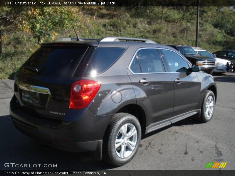 Ashen Gray Metallic / Jet Black 2013 Chevrolet Equinox LT AWD