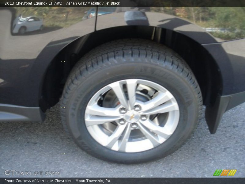 Ashen Gray Metallic / Jet Black 2013 Chevrolet Equinox LT AWD