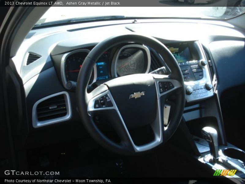 Ashen Gray Metallic / Jet Black 2013 Chevrolet Equinox LT AWD