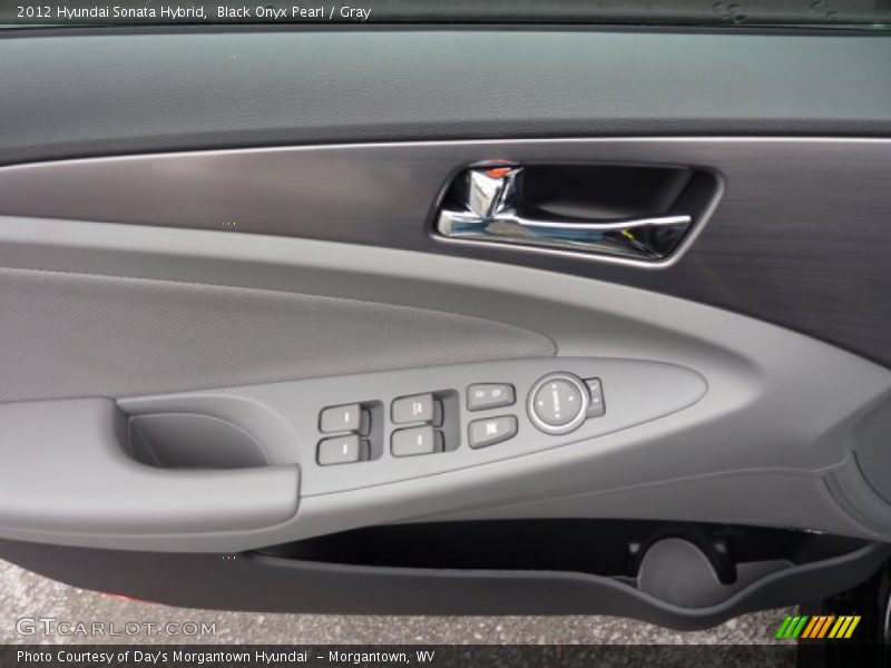 Black Onyx Pearl / Gray 2012 Hyundai Sonata Hybrid