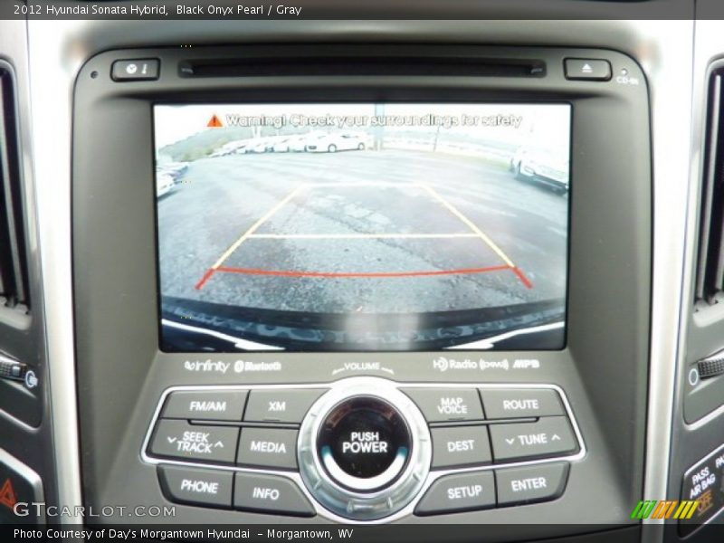 Black Onyx Pearl / Gray 2012 Hyundai Sonata Hybrid