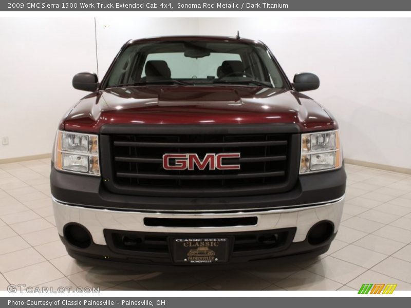 Sonoma Red Metallic / Dark Titanium 2009 GMC Sierra 1500 Work Truck Extended Cab 4x4