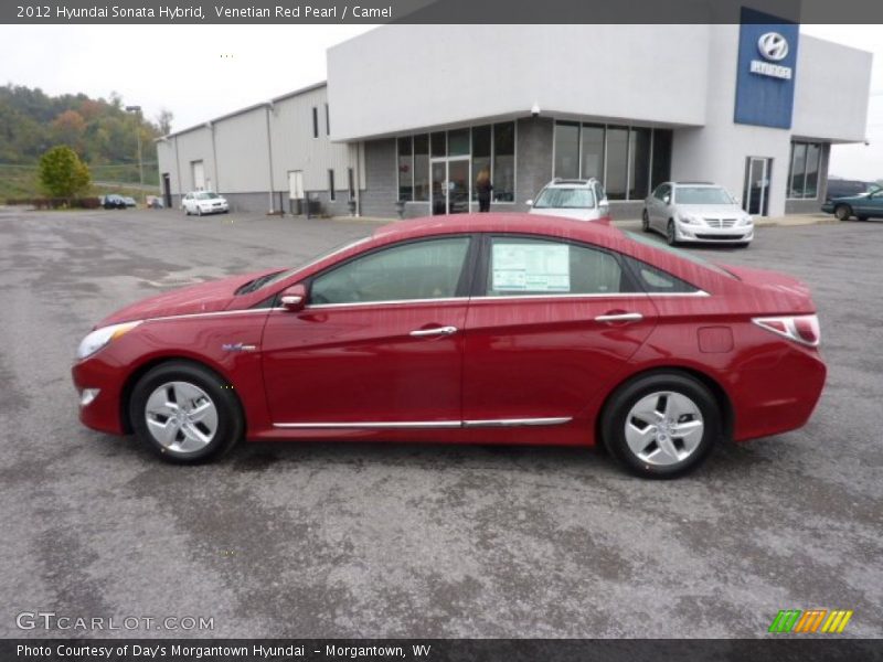 Venetian Red Pearl / Camel 2012 Hyundai Sonata Hybrid