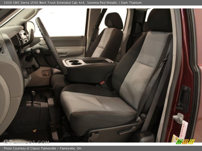 Sonoma Red Metallic / Dark Titanium 2009 GMC Sierra 1500 Work Truck Extended Cab 4x4