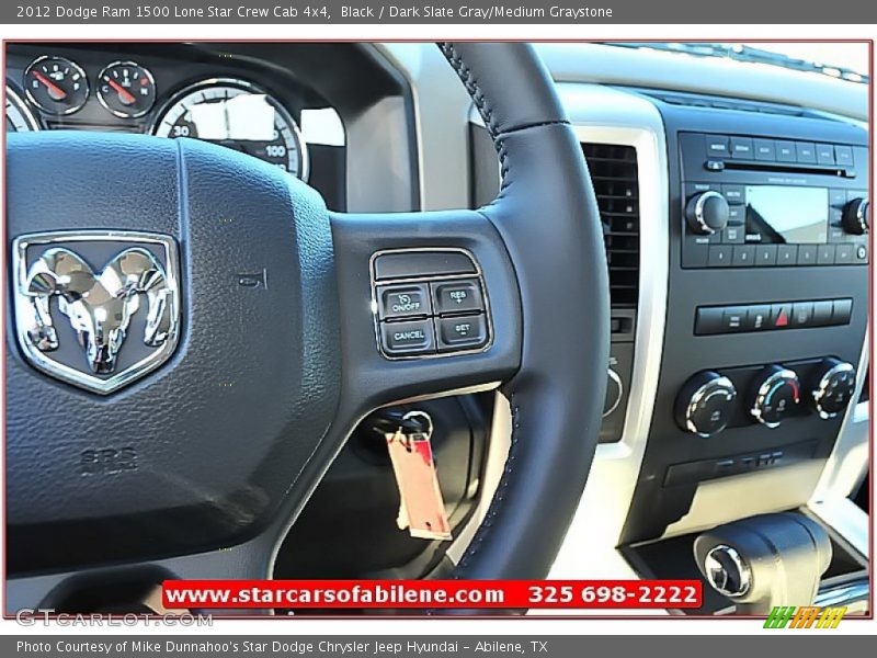 Black / Dark Slate Gray/Medium Graystone 2012 Dodge Ram 1500 Lone Star Crew Cab 4x4