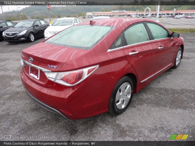 Venetian Red Pearl / Camel 2012 Hyundai Sonata Hybrid