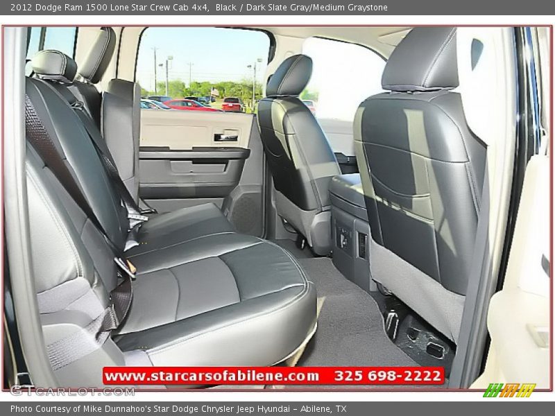 Black / Dark Slate Gray/Medium Graystone 2012 Dodge Ram 1500 Lone Star Crew Cab 4x4