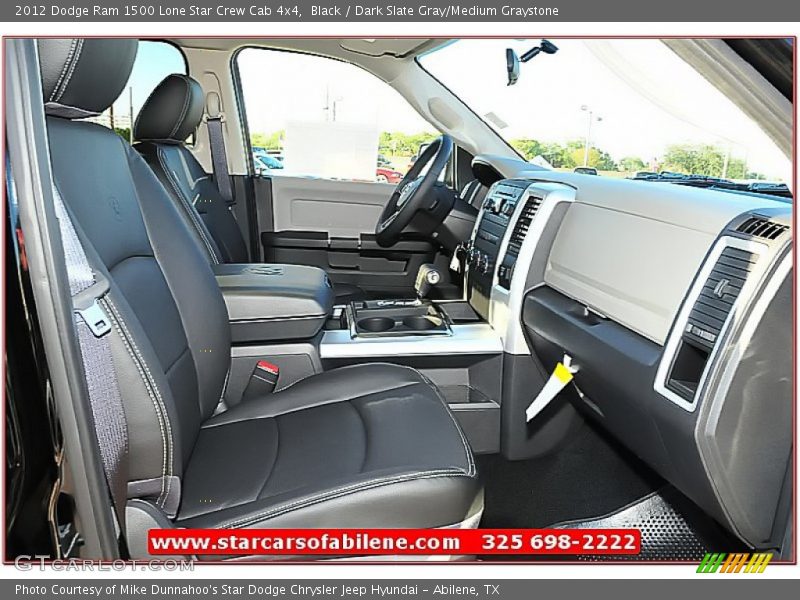 Black / Dark Slate Gray/Medium Graystone 2012 Dodge Ram 1500 Lone Star Crew Cab 4x4