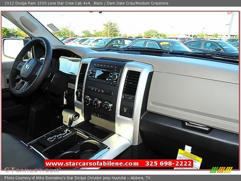 Black / Dark Slate Gray/Medium Graystone 2012 Dodge Ram 1500 Lone Star Crew Cab 4x4