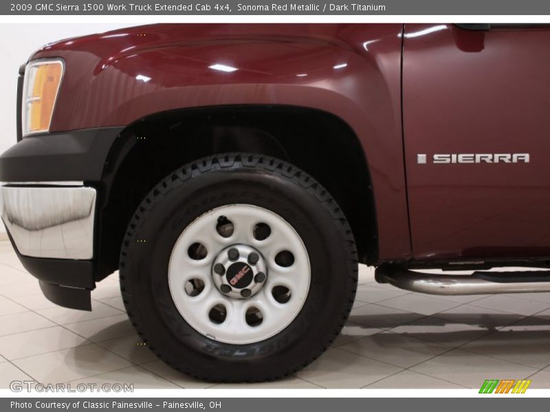 Sonoma Red Metallic / Dark Titanium 2009 GMC Sierra 1500 Work Truck Extended Cab 4x4