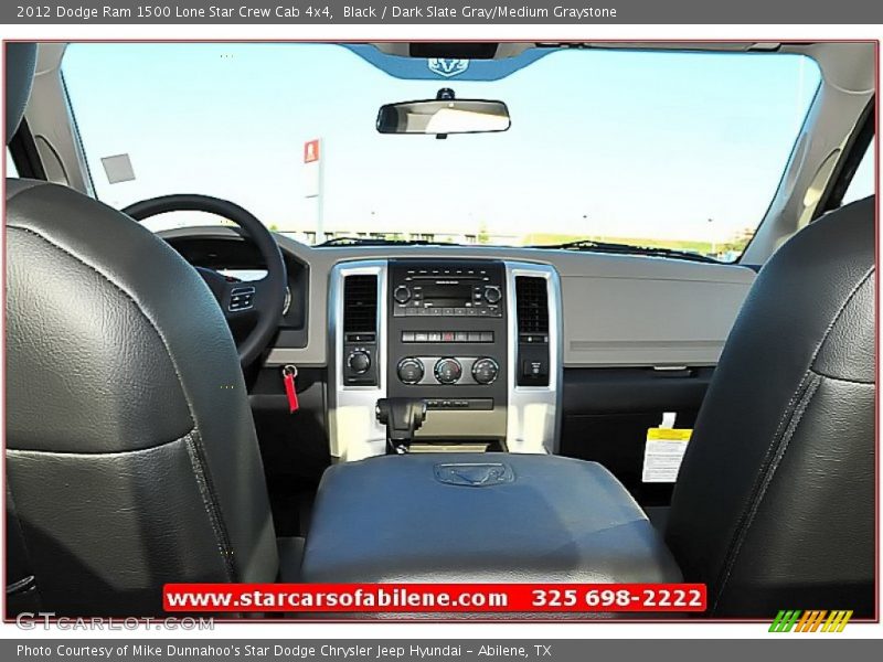 Black / Dark Slate Gray/Medium Graystone 2012 Dodge Ram 1500 Lone Star Crew Cab 4x4