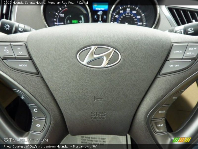 Venetian Red Pearl / Camel 2012 Hyundai Sonata Hybrid