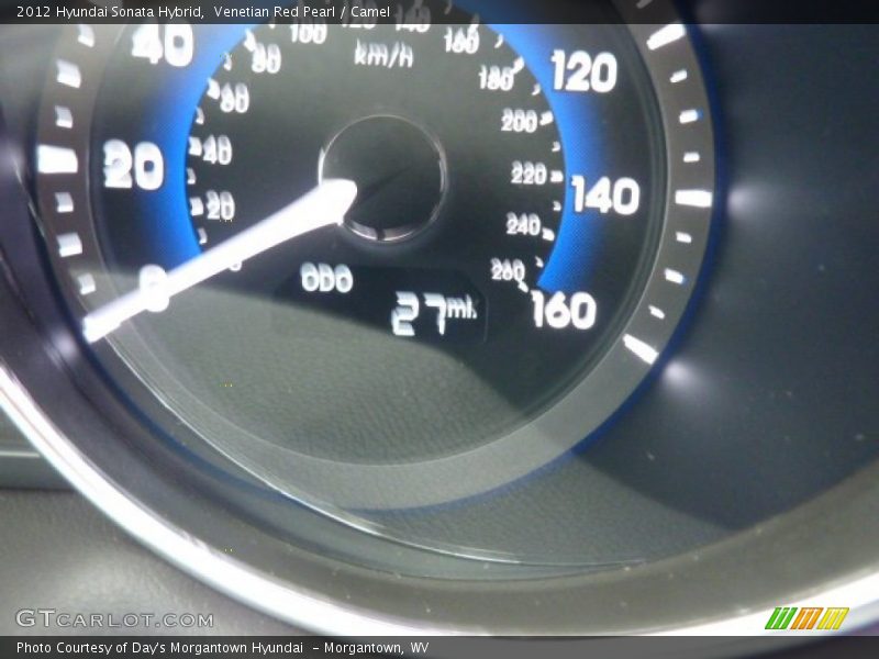 Venetian Red Pearl / Camel 2012 Hyundai Sonata Hybrid
