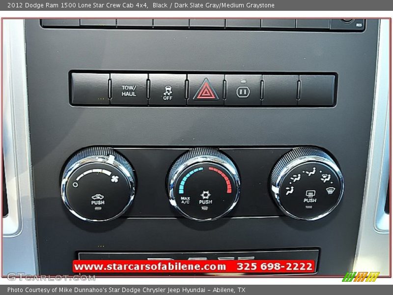 Black / Dark Slate Gray/Medium Graystone 2012 Dodge Ram 1500 Lone Star Crew Cab 4x4