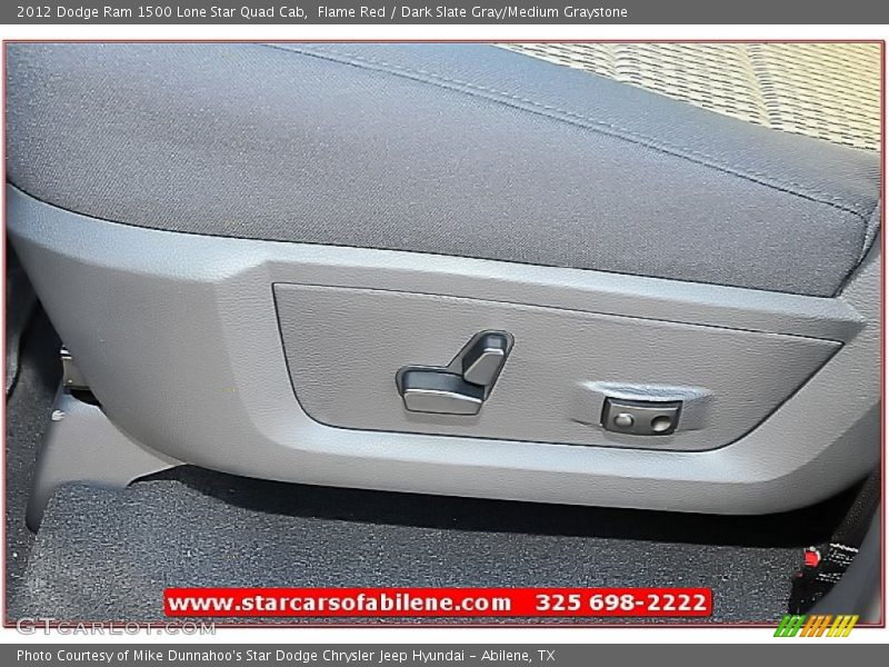 Flame Red / Dark Slate Gray/Medium Graystone 2012 Dodge Ram 1500 Lone Star Quad Cab
