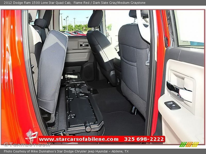 Flame Red / Dark Slate Gray/Medium Graystone 2012 Dodge Ram 1500 Lone Star Quad Cab