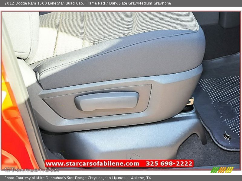 Flame Red / Dark Slate Gray/Medium Graystone 2012 Dodge Ram 1500 Lone Star Quad Cab